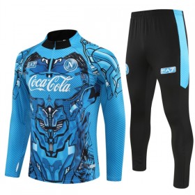 SSC Napoli Trainings Sweatshirt Kvarts-Dragkedja 2025-26 Blå